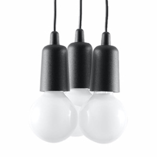 Hanglamp DIEGO 3 zwart