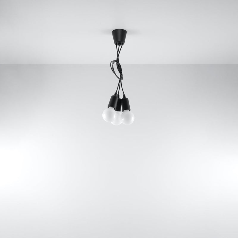 Hanglamp DIEGO 3 zwart