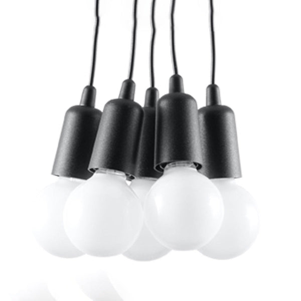 Hanglamp DIEGO 5 zwart