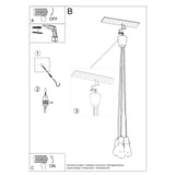 Hanglamp DIEGO 5 zwart