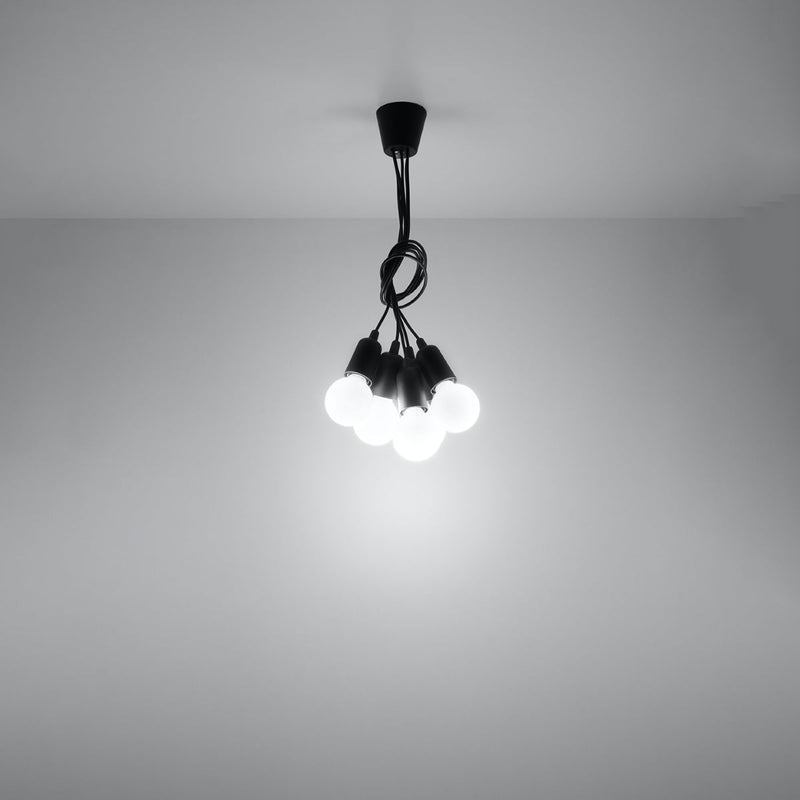 Hanglamp DIEGO 5 zwart