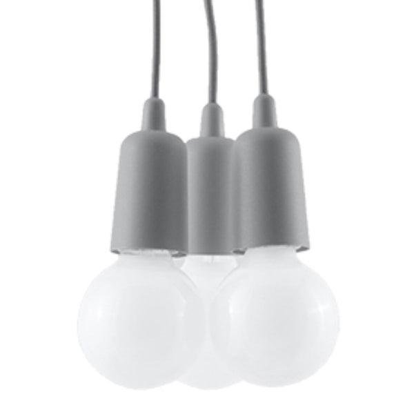 Hanglamp DIEGO 3 grijs