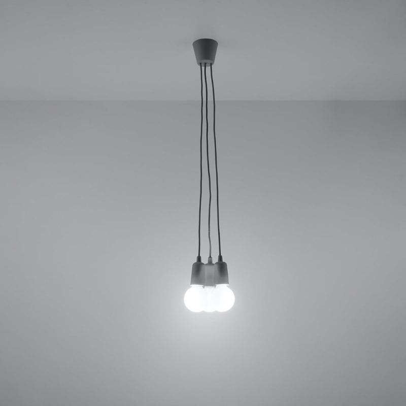 Hanglamp DIEGO 3 grijs