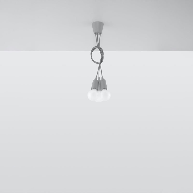 Hanglamp DIEGO 3 grijs