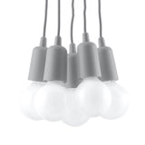 Hanglamp DIEGO 5 grijs