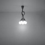 Hanglamp DIEGO 5 grijs