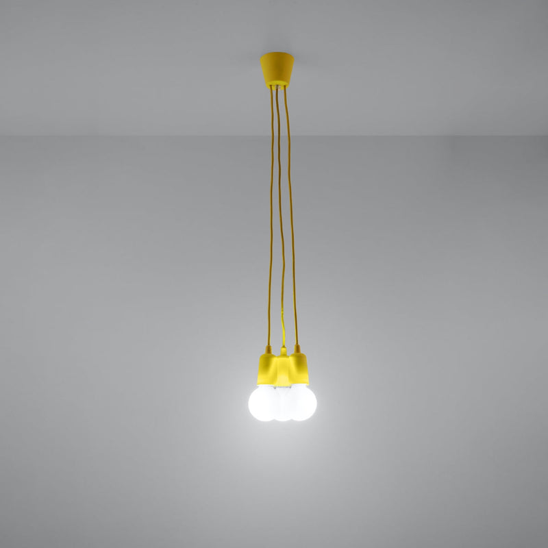 Hanglamp DIEGO 3 geel