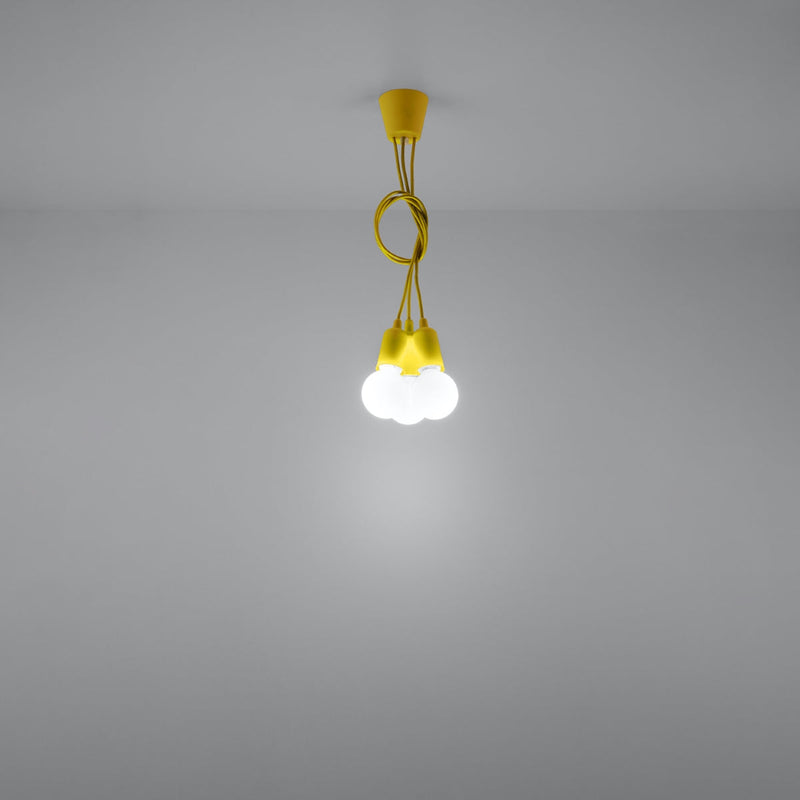 Hanglamp DIEGO 3 geel