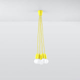 Hanglamp DIEGO 5 geel