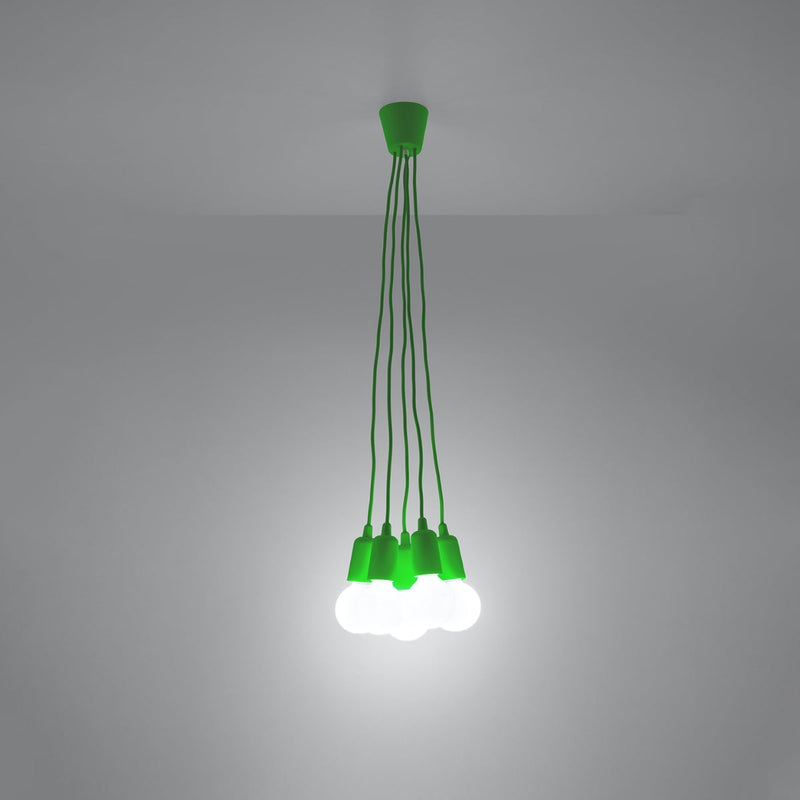 Hanglamp DIEGO 5 groen