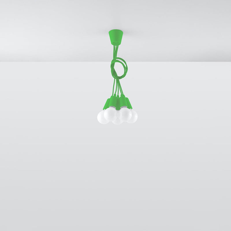 Hanglamp DIEGO 5 groen