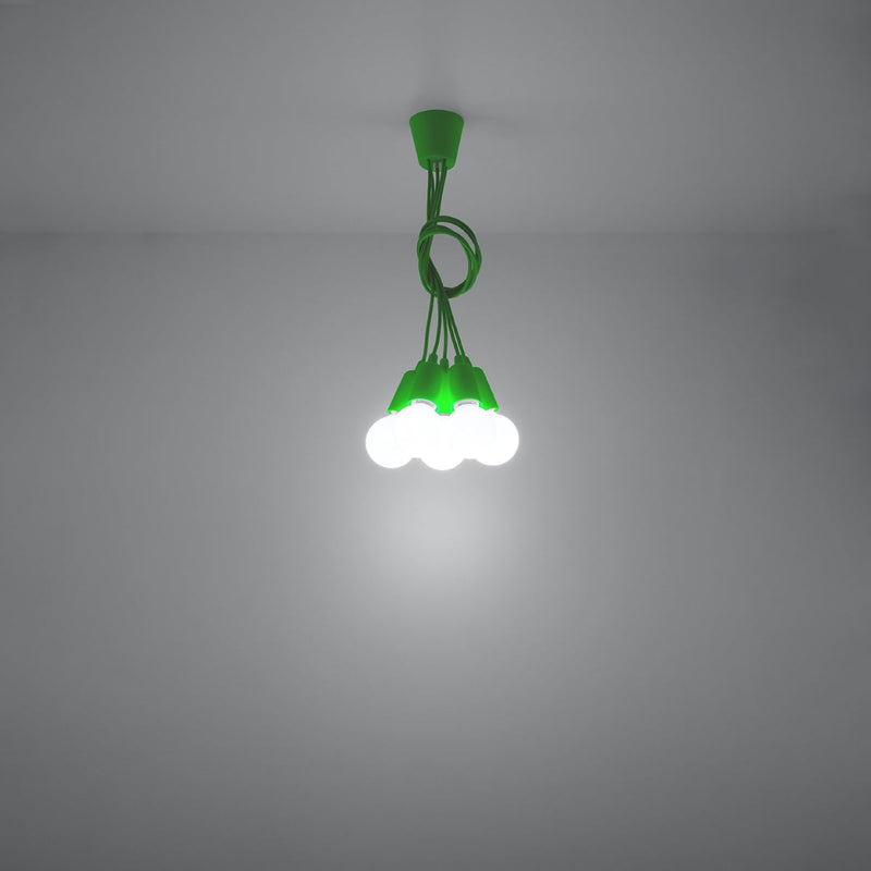 Hanglamp DIEGO 5 groen