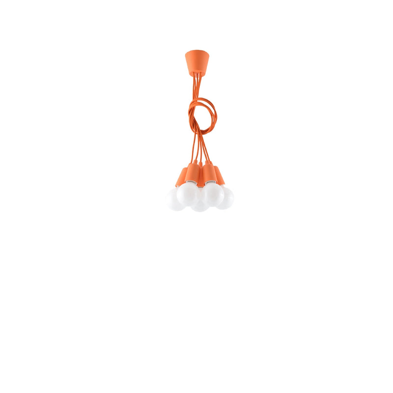 Hanglamp DIEGO 5 oranje