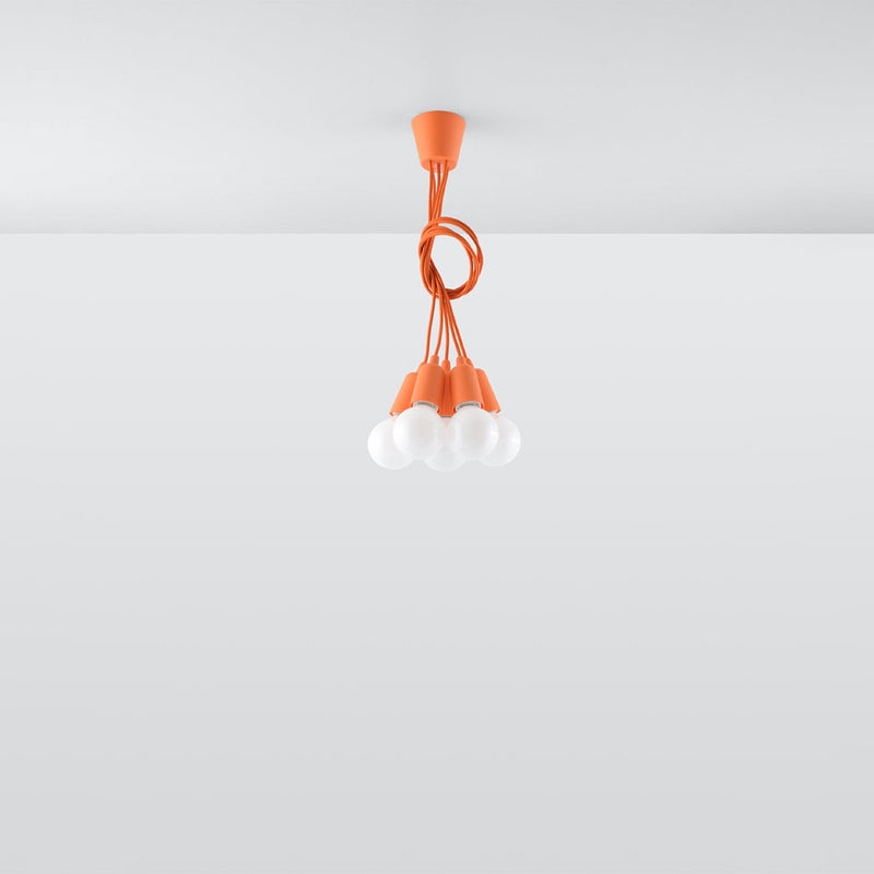 Hanglamp DIEGO 5 oranje