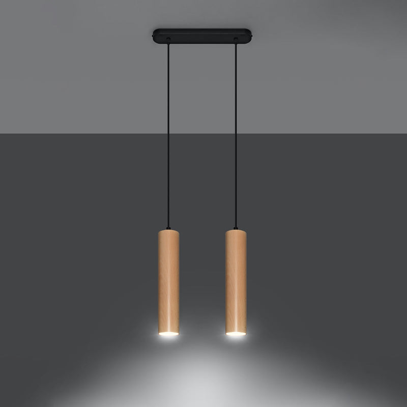 Hanglamp LINO 2 hout