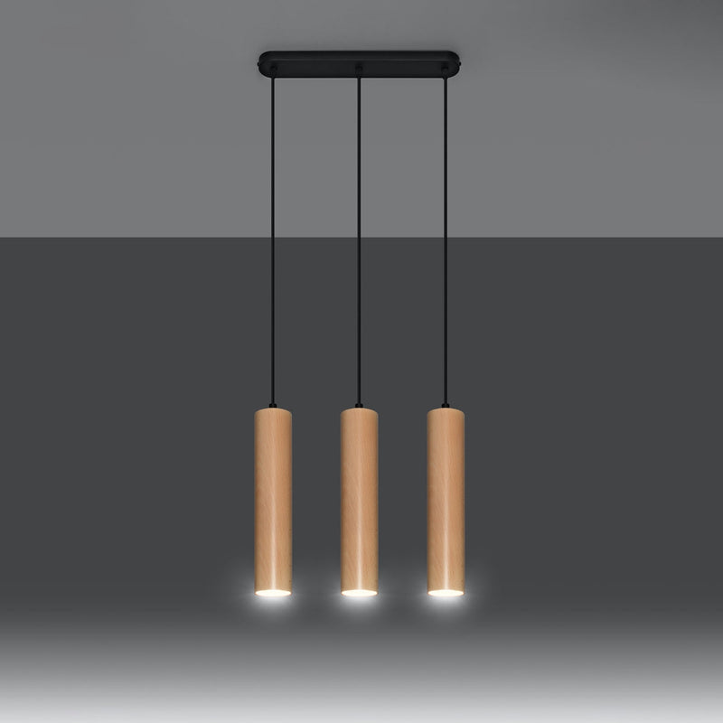 Hanglamp LINO 3 hout