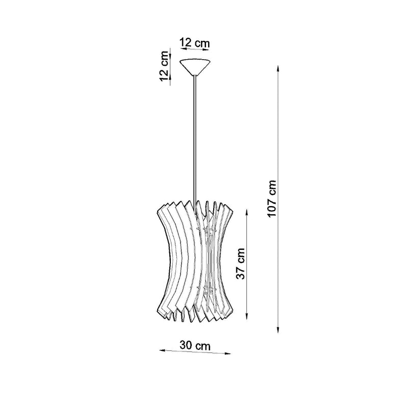 Hanglamp ORIANA hout