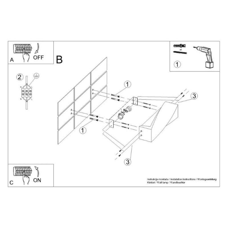 Wandlamp SIGMA beton