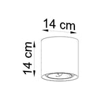 Plafondlamp CULLO beton