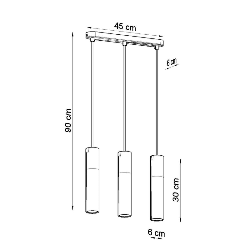 Hanglamp BORGIO 3L wit