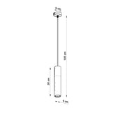 Hanglamp BORGIO 1 zwart