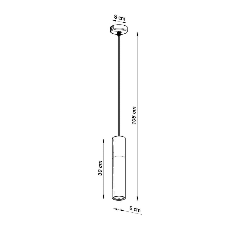 Hanglamp BORGIO 1 zwart
