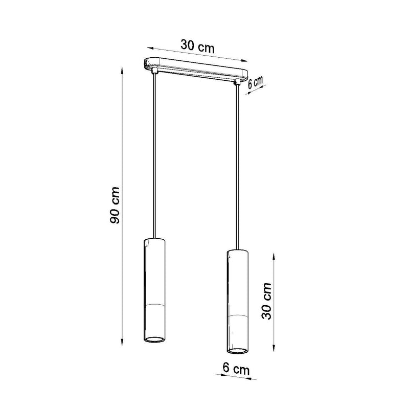 Hanglamp BORGIO 2 zwart