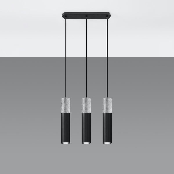 Hanglamp BORGIO 3L zwart