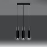 Hanglamp BORGIO 3L zwart