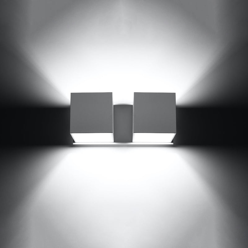Wandlamp QUAD 2 wit