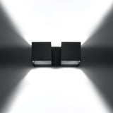 Wandlamp QUAD 2 zwart