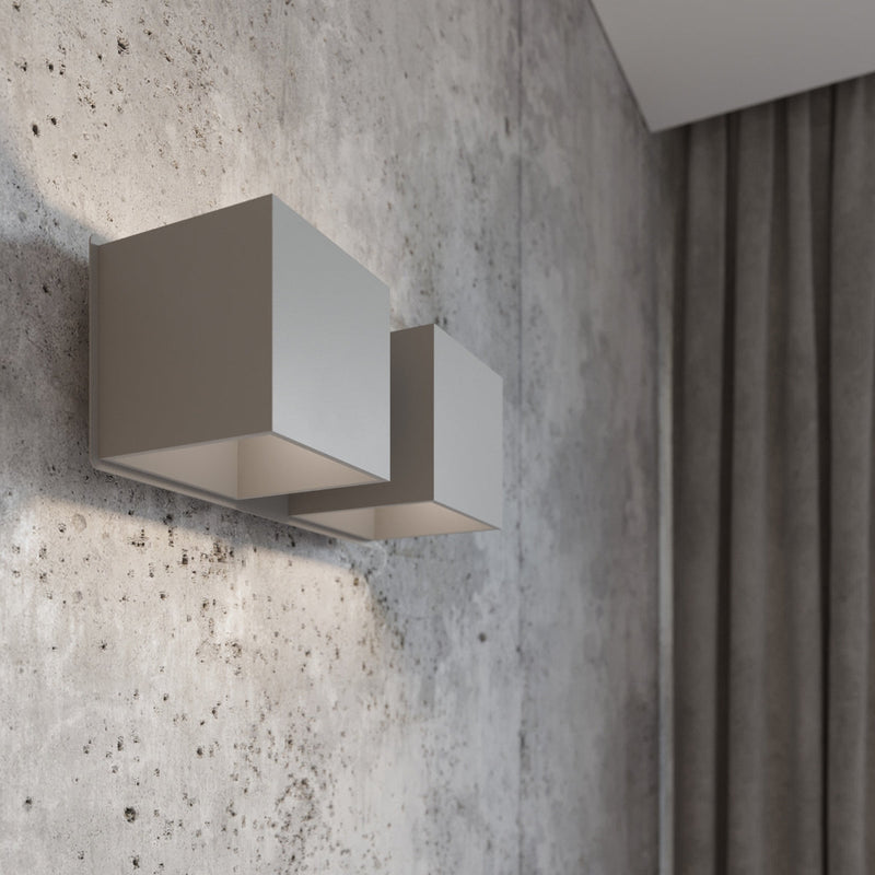 Wandlamp QUAD 2 grijs