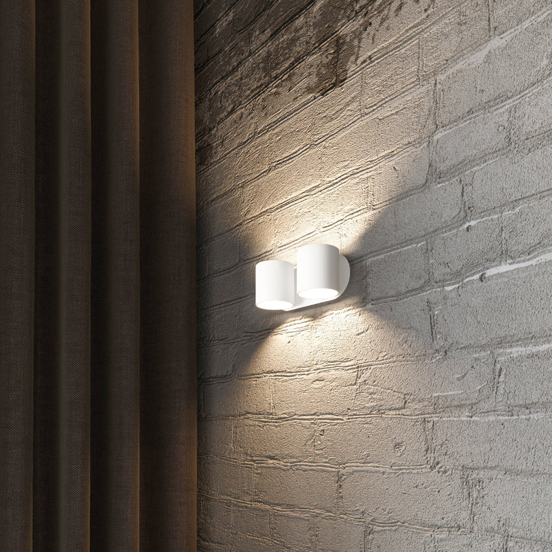 Wandlamp ORBIS 2 wit