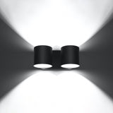 Wandlamp ORBIS 2 zwart