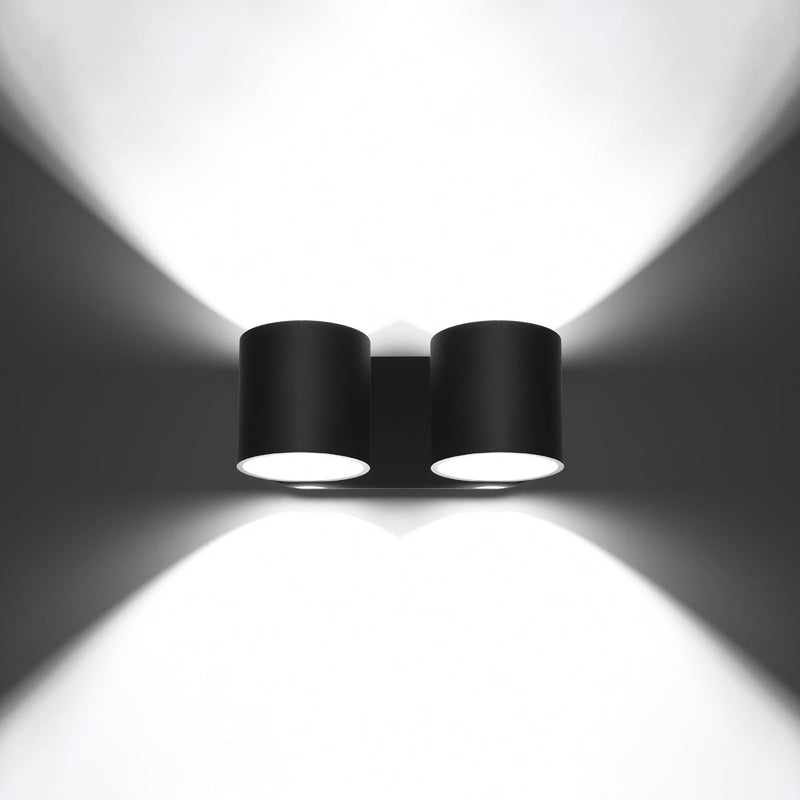Wandlamp ORBIS 2 zwart