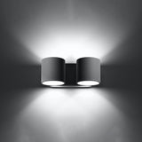 Wandlamp ORBIS 2 grijs