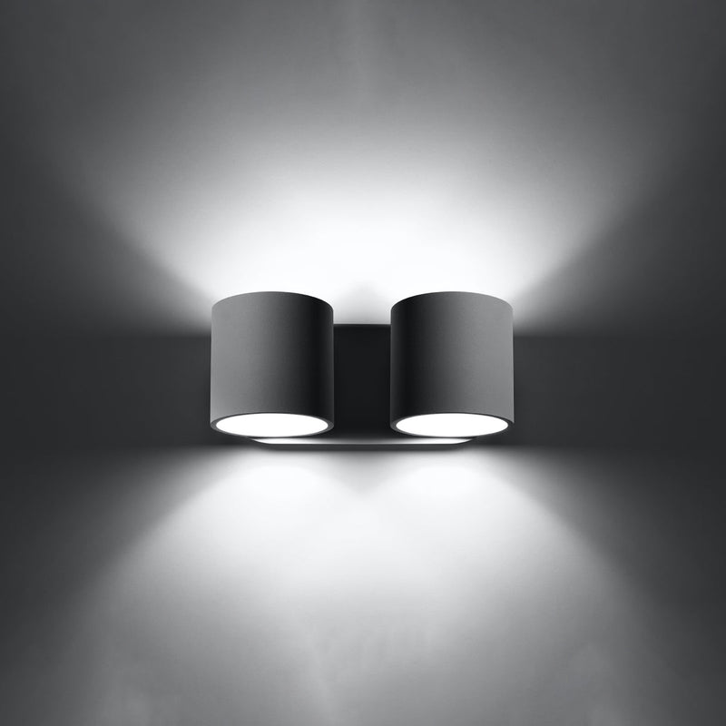 Wandlamp ORBIS 2 grijs