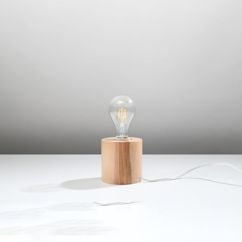 Minimalistische Tafellamp SALGADO hout
