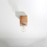 Plafondlamp ARIZ natuurlijk hout