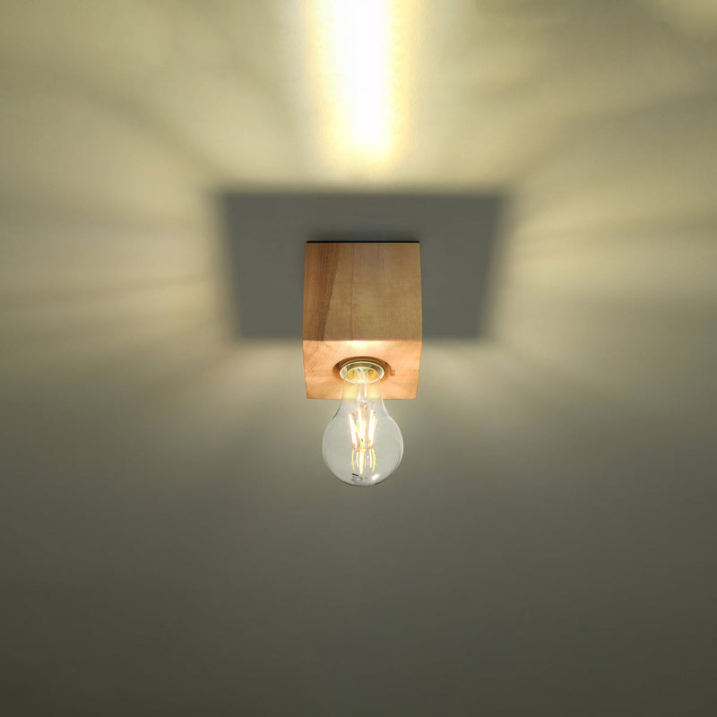 Plafondlamp ARIZ natuurlijk hout