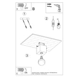 Plafondlamp ARIZ beton