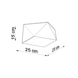 Plafondlamp HEXA 25 wit