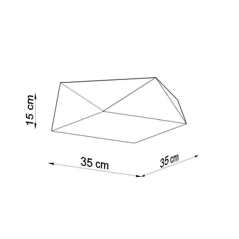 Plafondlamp HEXA 35 wit