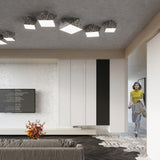 Plafondlamp HEXA 45 zilver