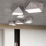 Plafondlamp HEXA 45 zilver