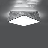 Plafondlamp HEXA 45 zilver