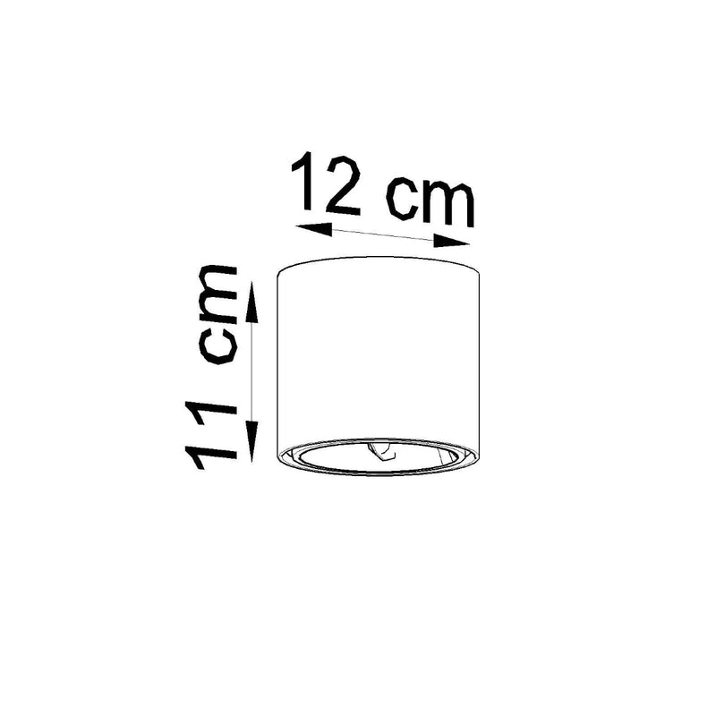 Plafondlamp TIUBE grijs