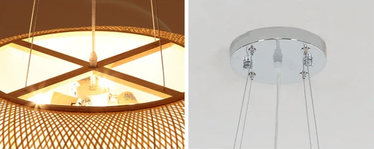 BambuLoom Grace: Handgemaakte Bamboe Rieten Hanglamp