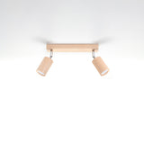 Plafondlamp BERG 2 naturel hout