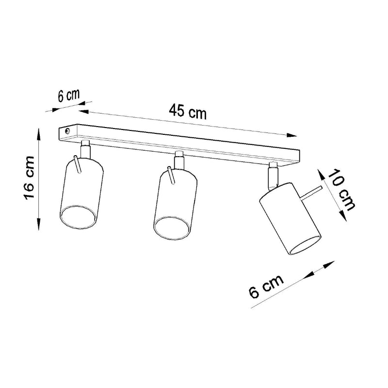 Plafondlamp RING 3 chroom